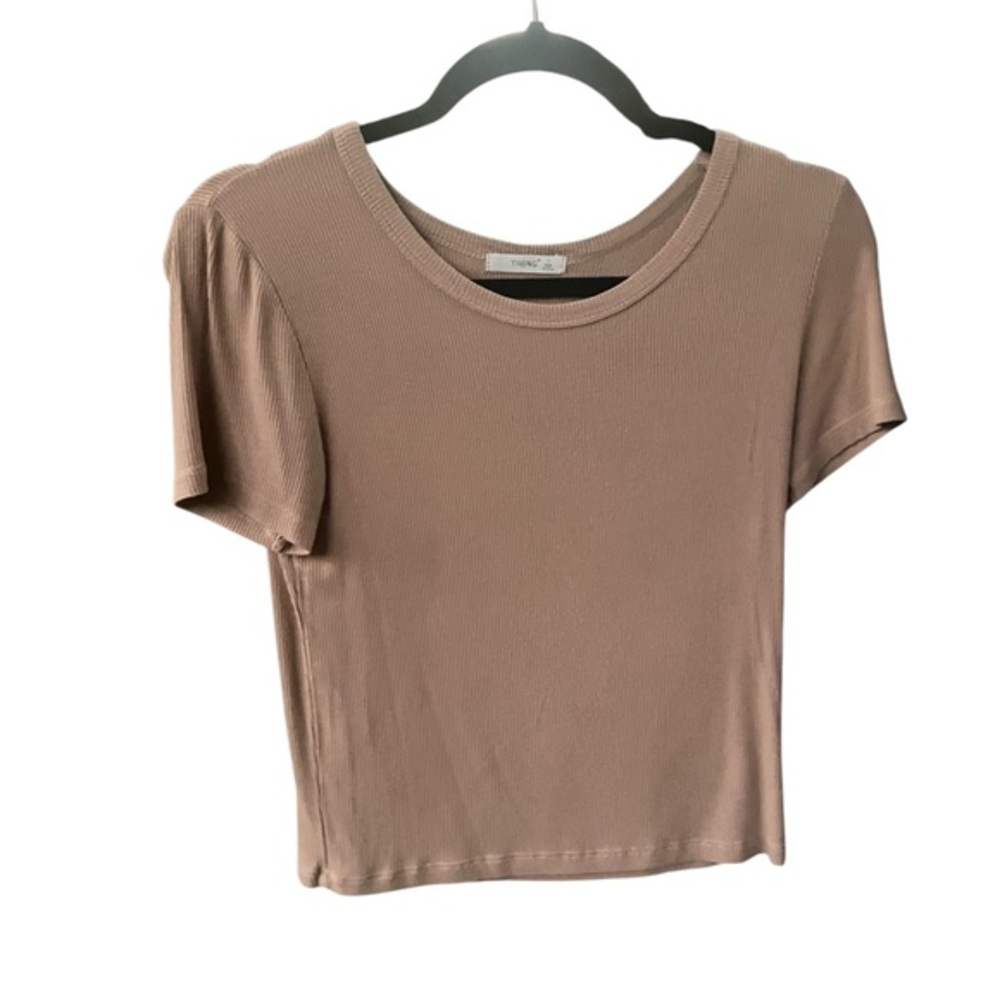 Timing Beige Short Sleeve Tee Size‎